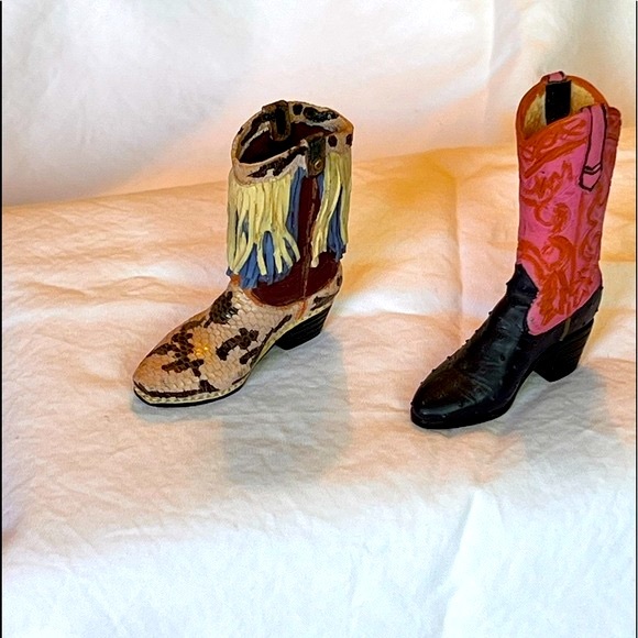 Miniature Collectible Western Boots - Picture 2 of 8